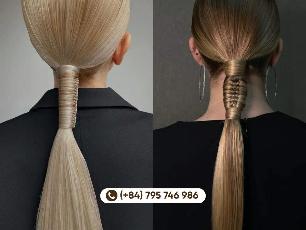 The foundation of a perfect straight ponytail is completely smooth hair