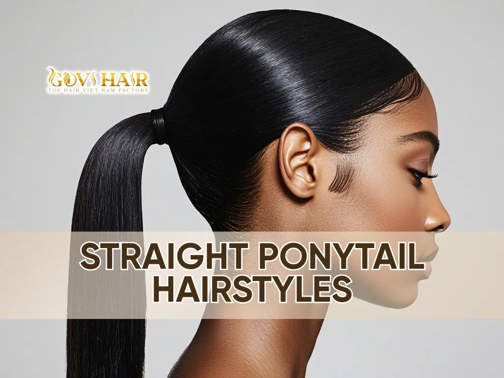 straight ponytail hairstyles