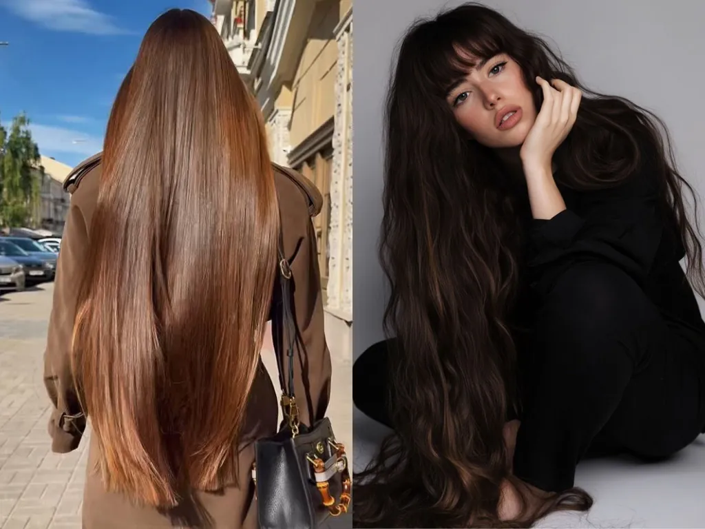 36 inch long hair can be styled in many stunning ways