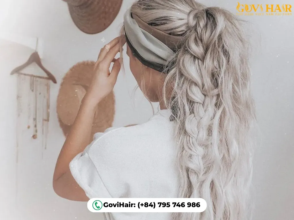 90s accent braids boho face-framing look