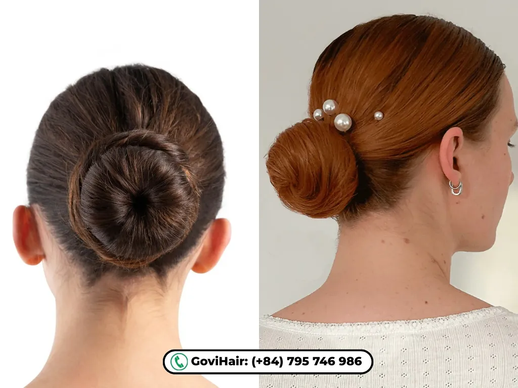 easy bun styles for short hair​