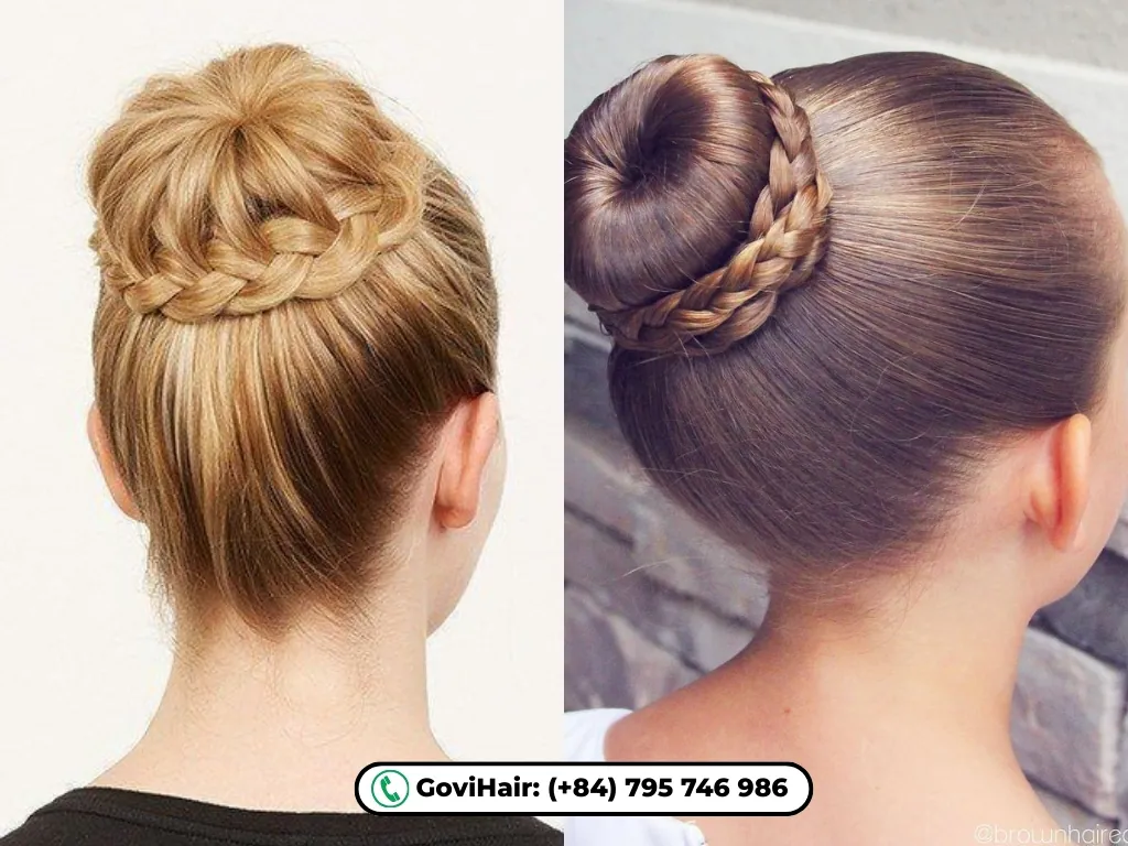 easy bun styles for short hair​