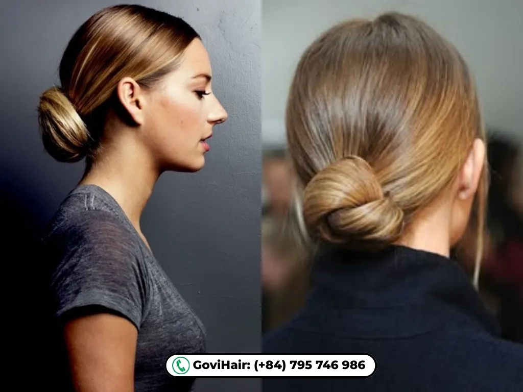 different bun styles for short hair​