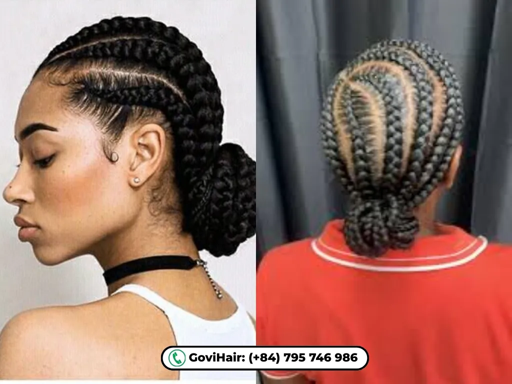 bun styles for short natural hair​