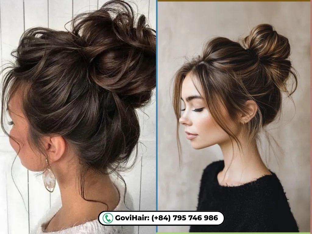bun styles for short natural hair​