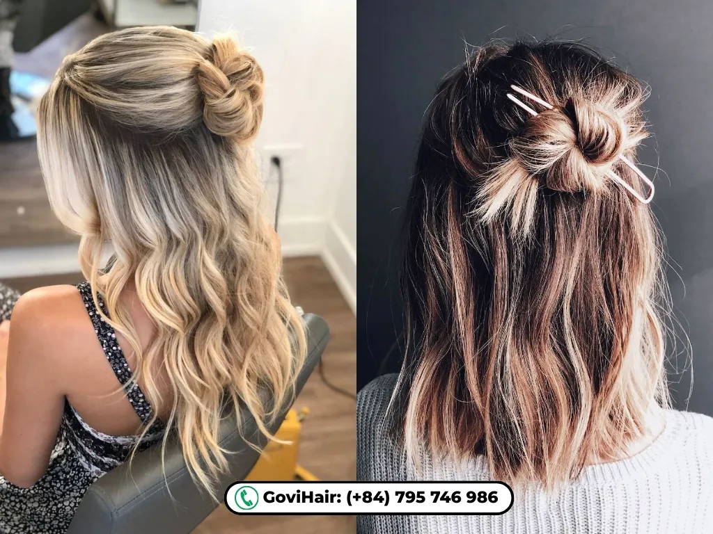 bun hair styles for short hair​