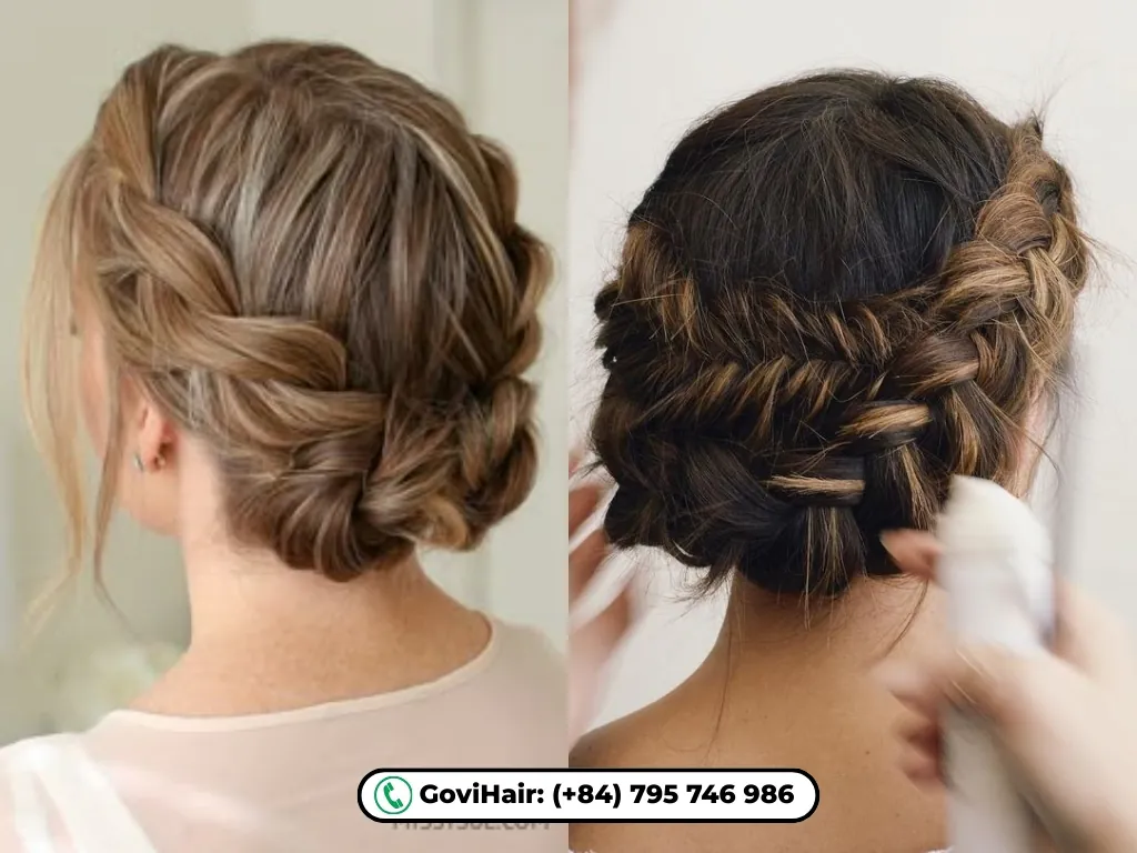 bun hair styles for short hair​