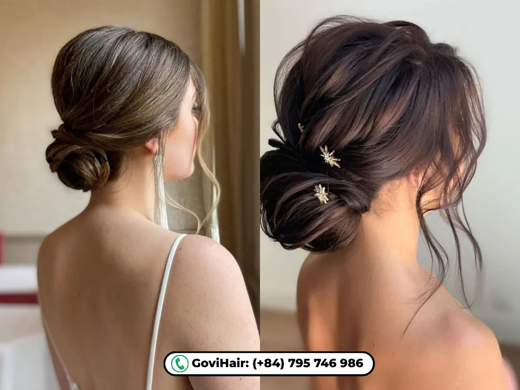 bun hair styles for short hair​