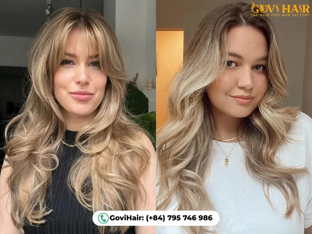 Beach waves: wispy bangs or natural no bangs