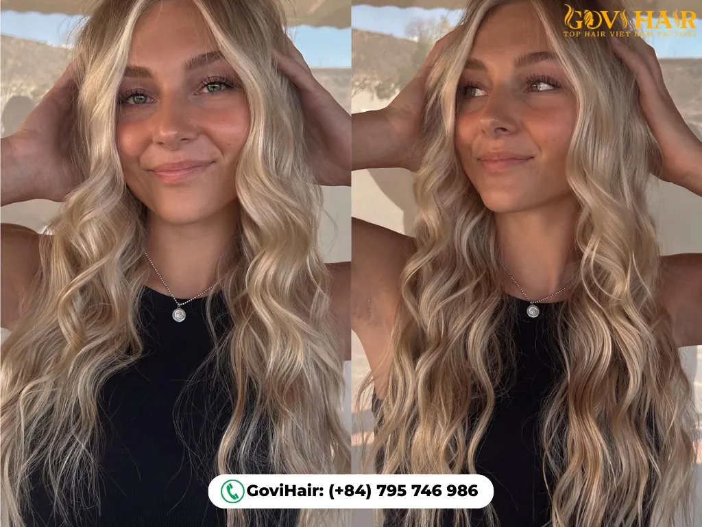 Beige Blonde enhancing warm or olive skin