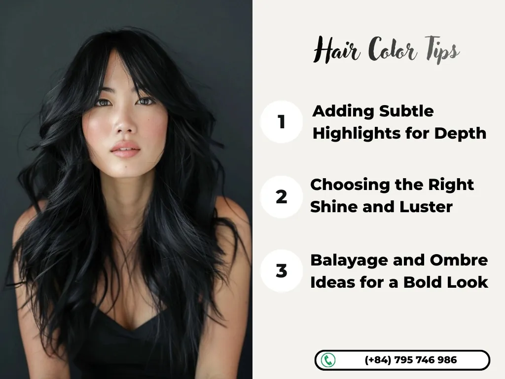 Hair Color Tips to Enhance Black Hair
