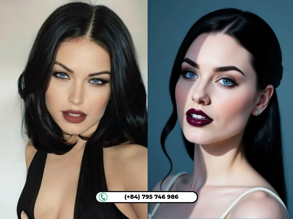 Makeup tips for enhancing blue eyes with black hair