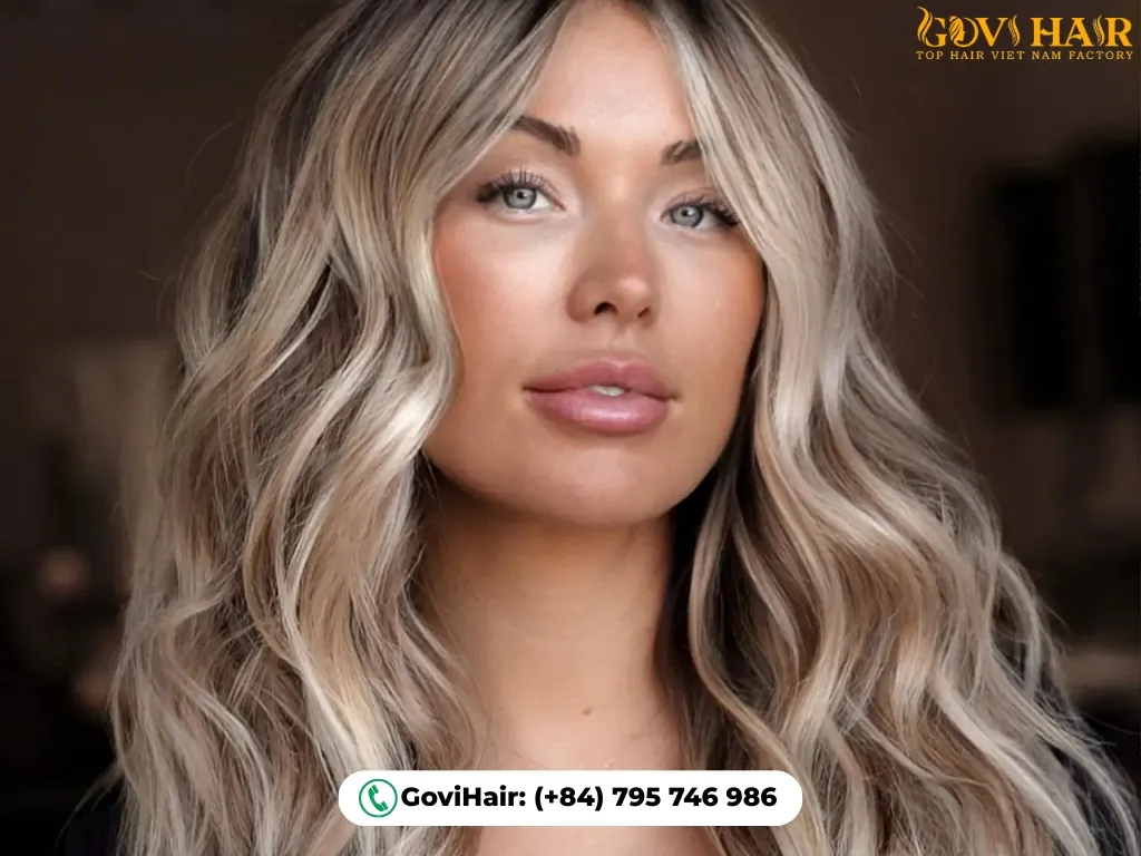 Chic ash blonde with smoky matte finish