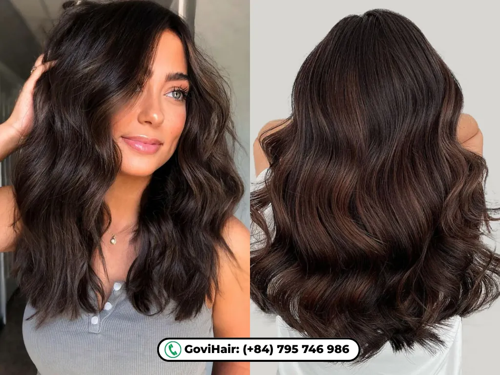 20 Best Hair Colors for Green Eyes: Shades That Make Your Eyes Pop 13 Chocolate Brown Hair creates deep, rich intensity.