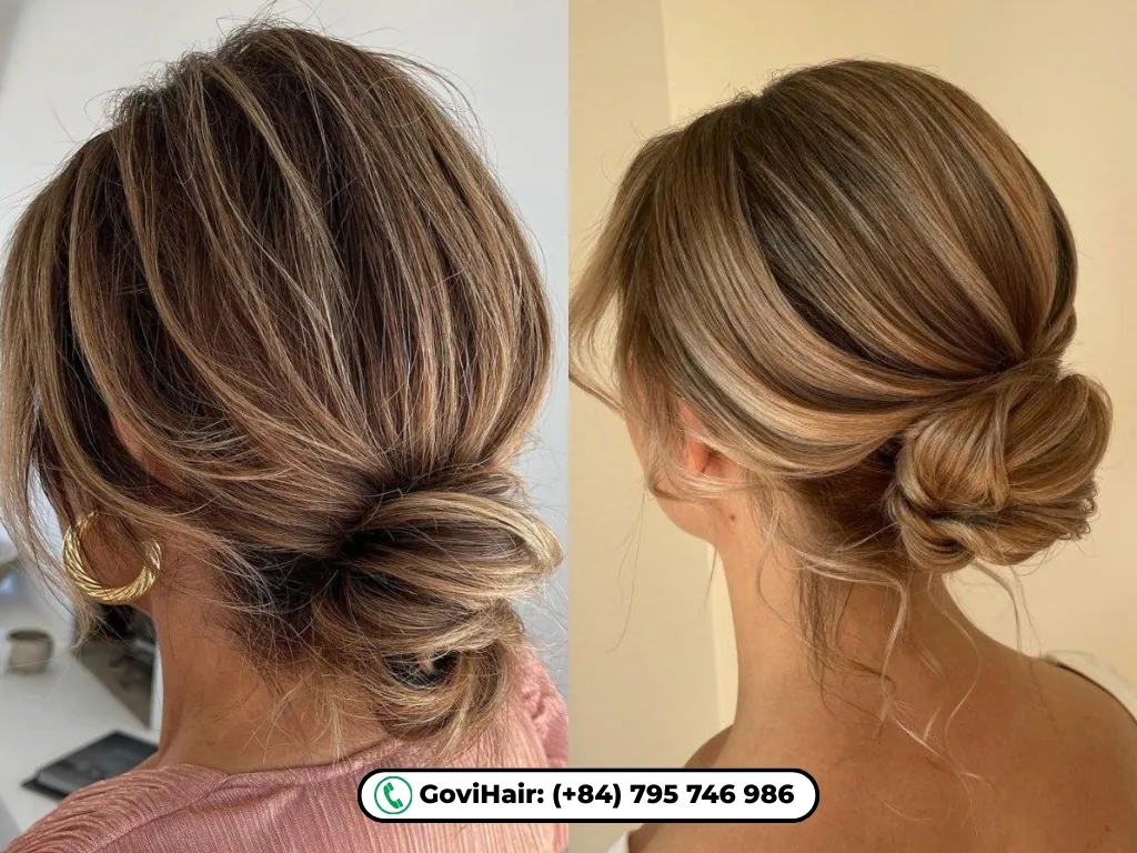 bun styles for short natural hair​