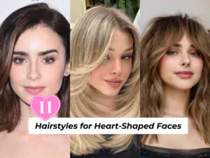perfect hairstyles for heart-shaped face