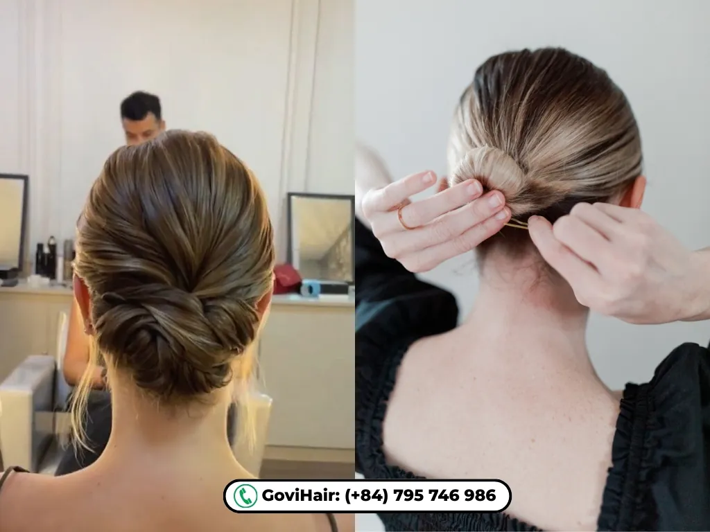 bun styles for short hair​