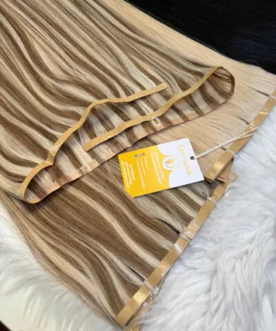 Long Tape In Hair Extensions Mix Piano Color