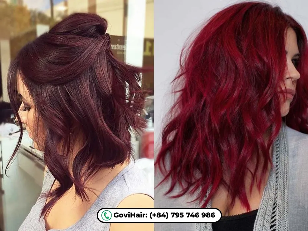 Chic medium cut balanced with lighter brown for added dimension