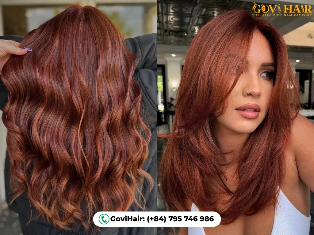 Rich red auburn hair for brunettes