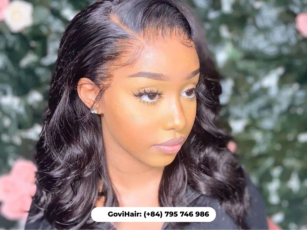 Seamless quick weave bob with closure