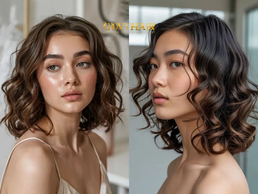 Tousled Wavy Bob