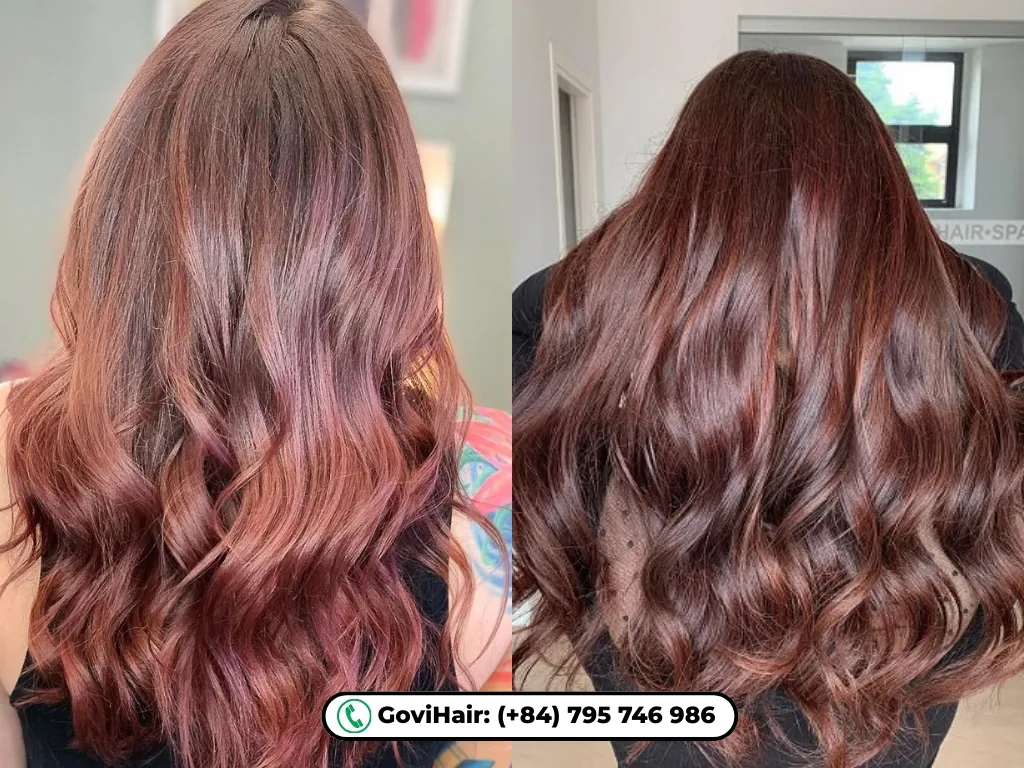 A youthful fusion of pink and brown for a feminine glow.