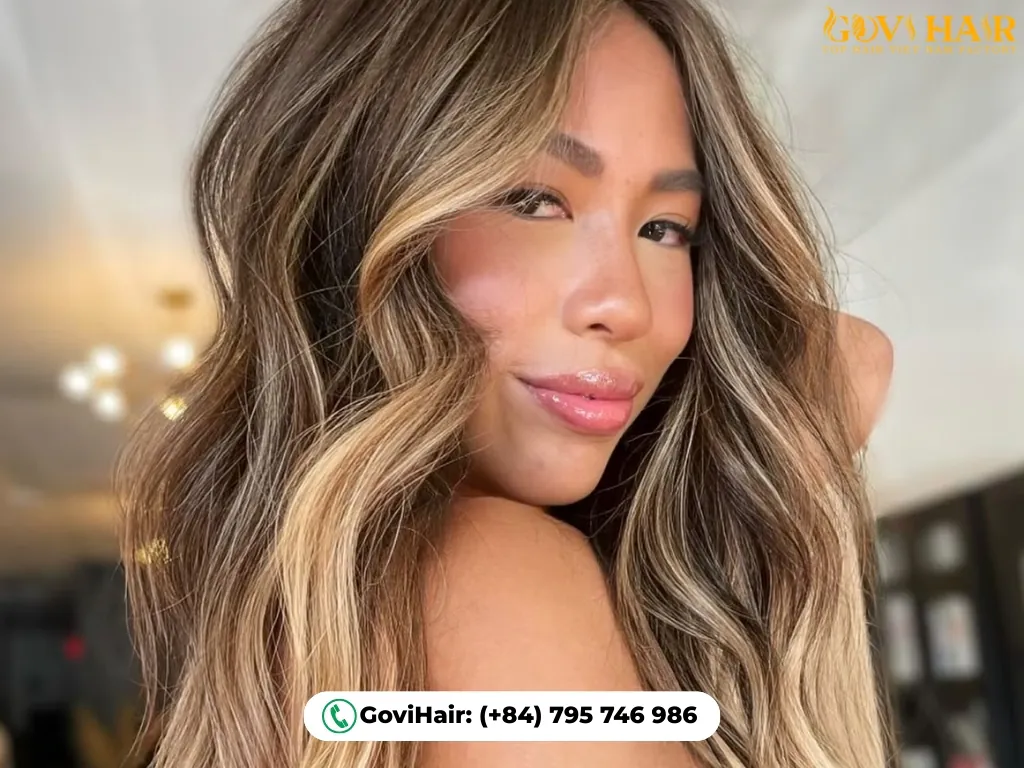 Sun-kissed blonde balayage hair