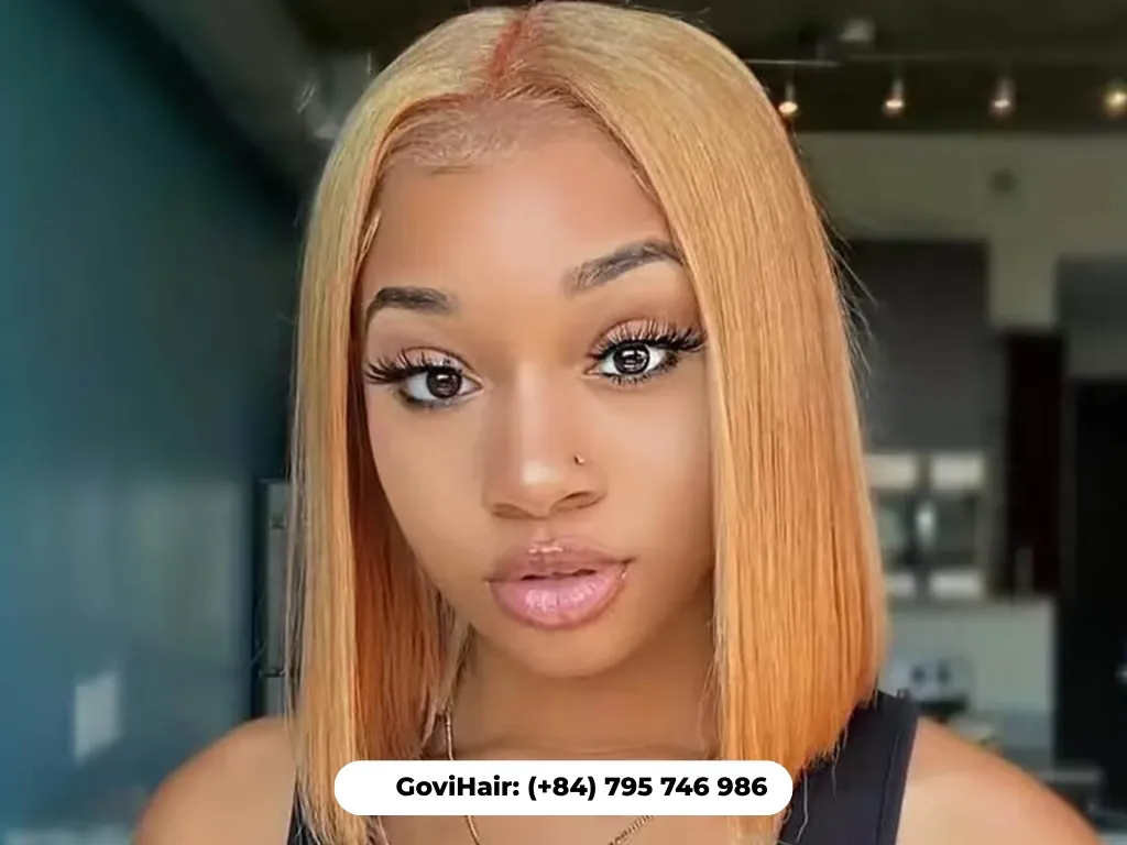 Sun-kissed honey blonde bob weave