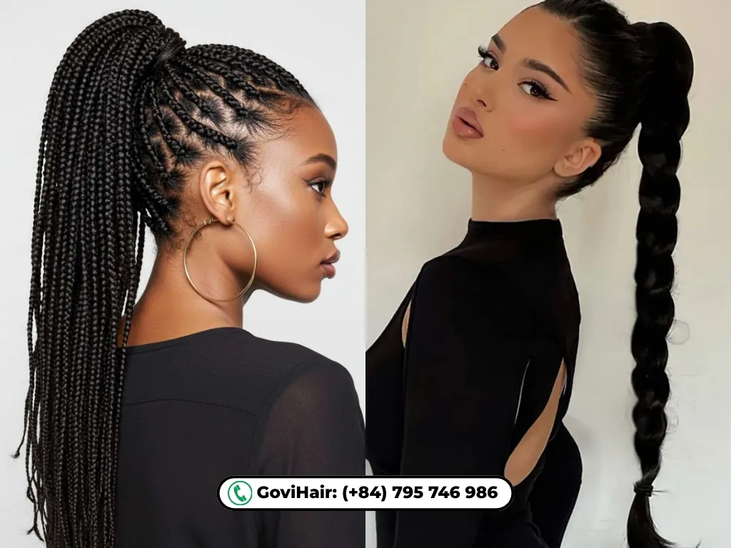 Intricate cornrow details adding durability and style.