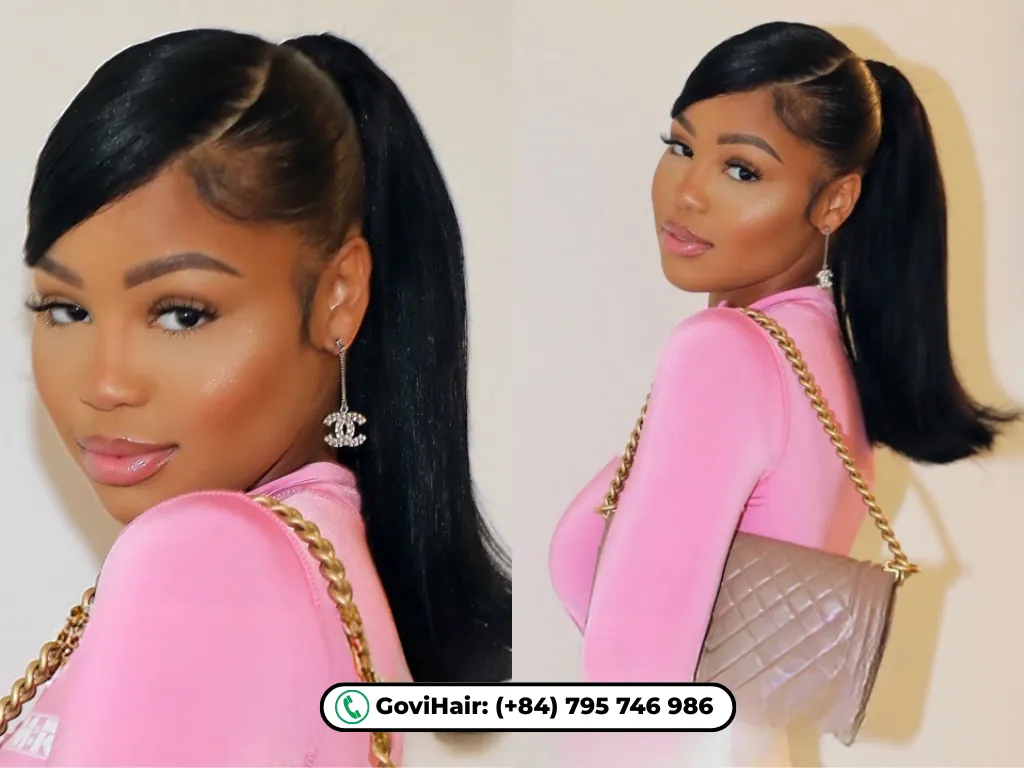 Old Hollywood glamour framing the face perfectly.