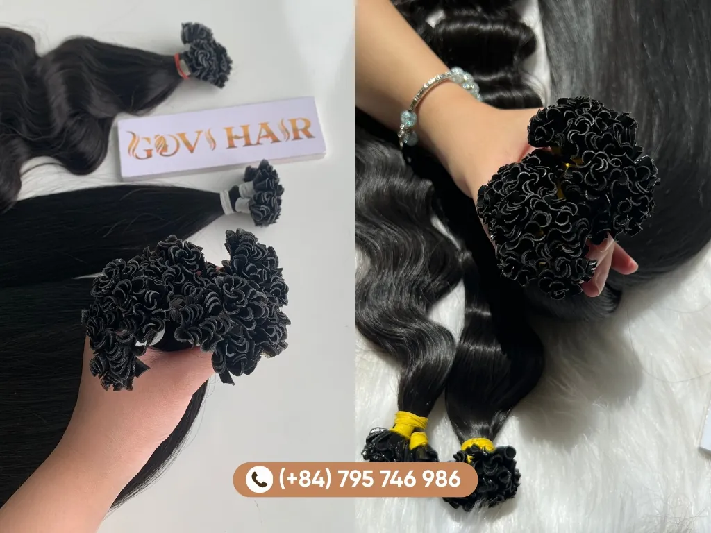 U Tip extensions are known for their durability, natural movement