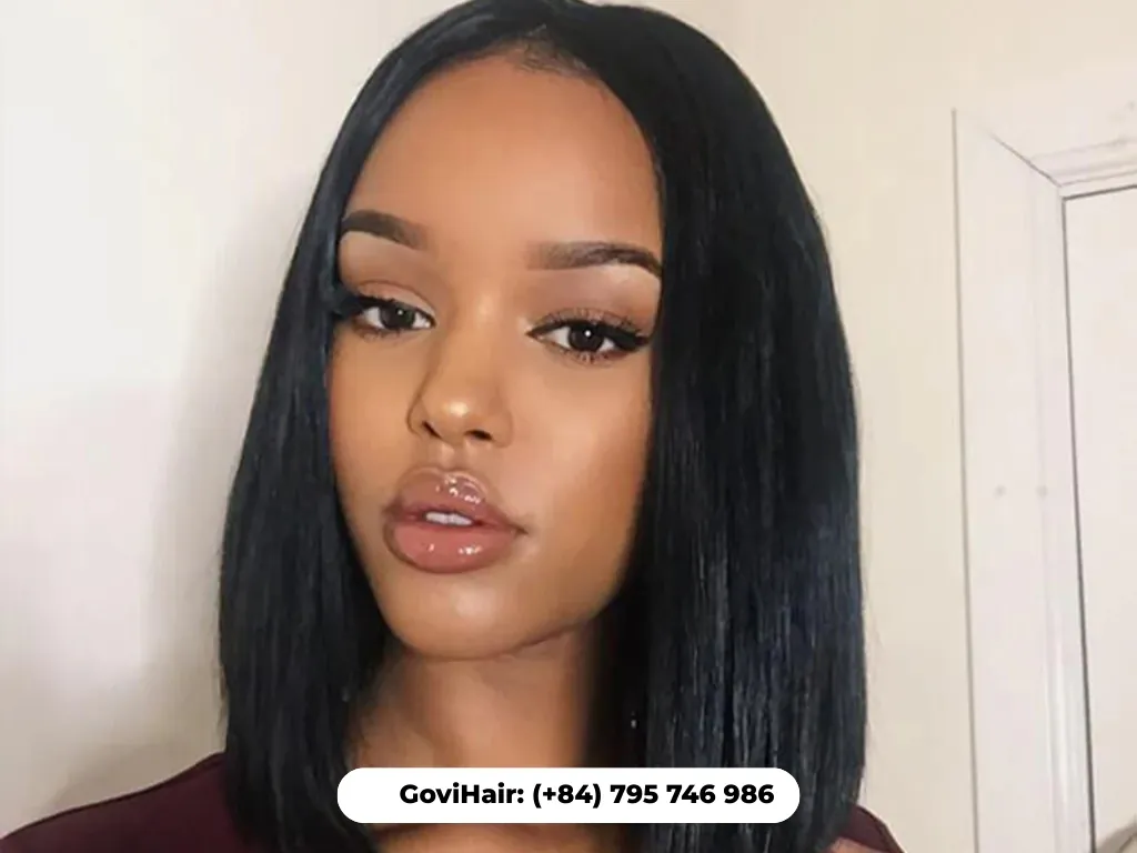 Versatile half-length bob weave hairstyle