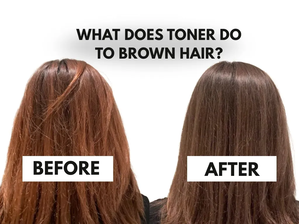 what does toner do to brown hair