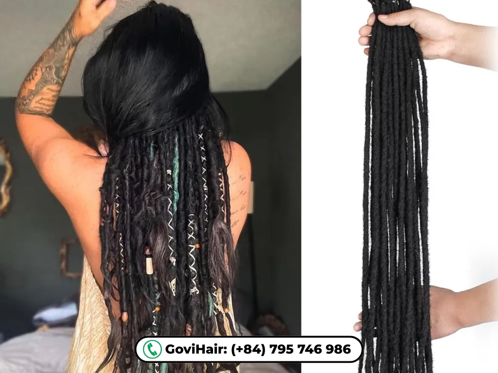 Dreads with extensions