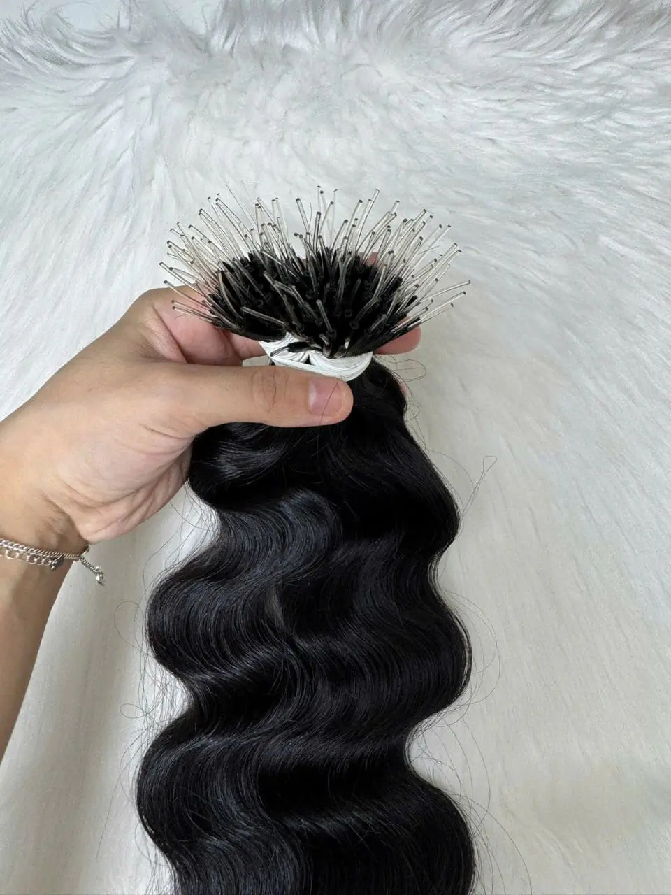 26 Inch Deep Wave Natural Black Color F Tip Hair Extensions 100% Human Hair 4 26 Inch Deep Wave Natural Black Color F Tip Hair Extensions
