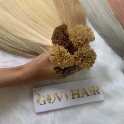 Straight Blonde Color U Tip Hair Extensions