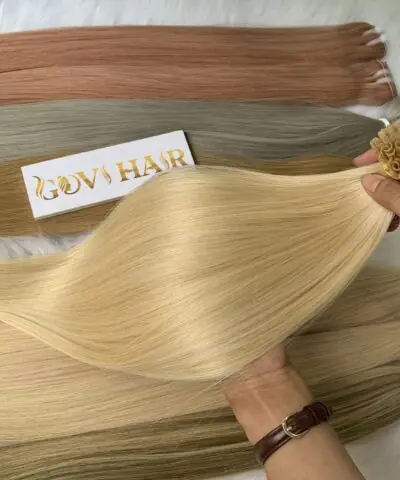 26 Inch Straight Blonde Color U Tip Hair Extensions