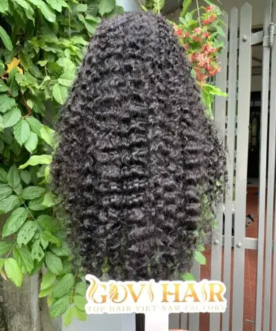 Burmese Curly Human Hair Frontal Wig 13x4 HD Lace 26 Inch 250% Density Natural