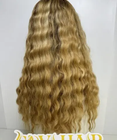 Natural Wavy Human Hair Closure Wig