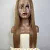 Straight Human Hair Full Lace Wig 22 Inch 250% Density #5 Medium Brown Color 10 Straight Human Hair Full Lace Wig 22 Inch 250% Density #5 Medium Brown Color