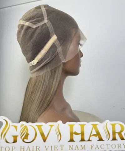 Straight Human Hair Full Lace Wig 24 Inch 250% Density #7