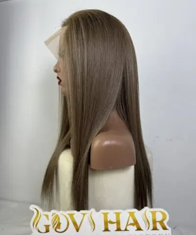 Straight Human Hair Full Lace Wig 24 Inch 250% Density