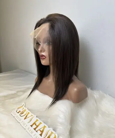 Straight Human Hair Full Lace Wig 26 Inch 180% Density #2 Dark Brown Color 7 Straight Human Hair Full Lace Wig 26 Inch 180% Density #2 Dark Brown