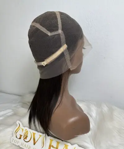 Straight Human Hair Full Lace Wig 26 Inch 180% Density #2 Dark Brown Color 8 Straight Human Hair Full Lace Wig 26 Inch 180% Density