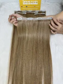 22 Inch Straight Mix Piano Color Clip In Hair Extensions