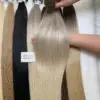 24 Inch Straight Bergen Blonde Color Flat Tip Hair Extensions