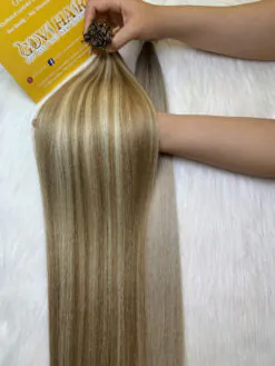 Straight Viking Blonde Color Flat Tip Hair Extensions