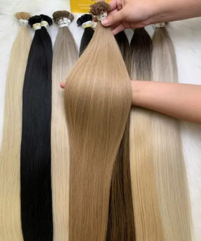26 Inch Straight #27 Honey Blonde Color Flat Tip Hair Extensions