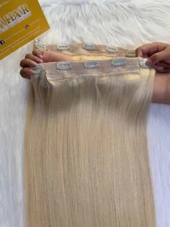 Straight #60 Blonde Color Halo Hair Extensions